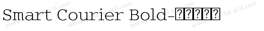 Smart Courier Bold字体转换
